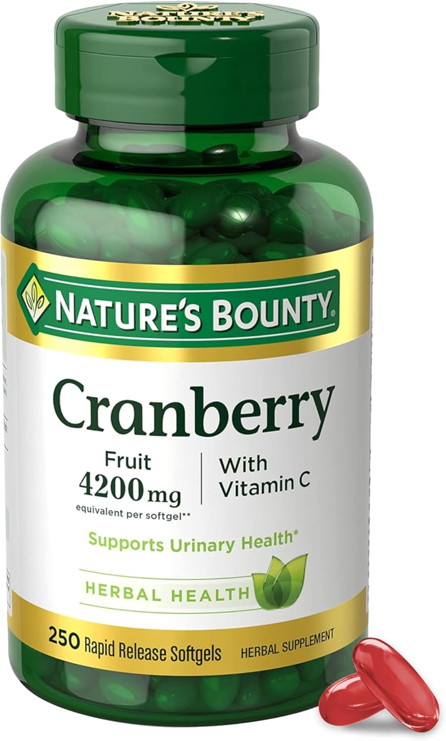 Nature's Bounty Cranberry with Vitamin C softgels