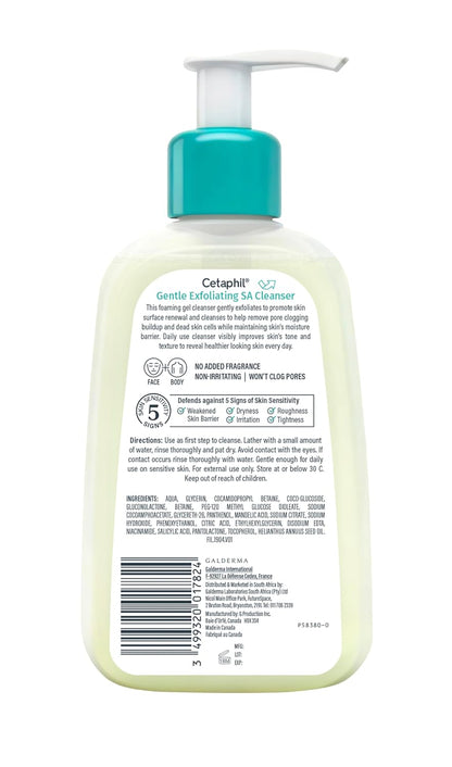 Cetaphil Gentle Exfoliating SA Cleanser for Sensitive Skin