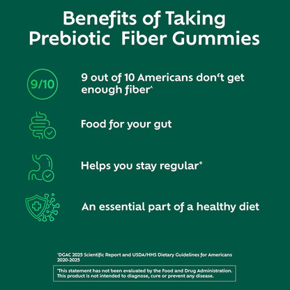 Benefiber 126 count prebiotic fiber gummies product image