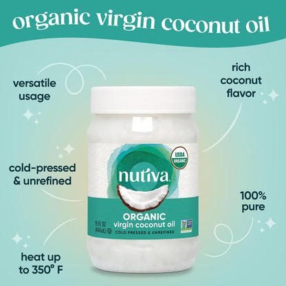 Organic virgin coconut oil pantry staple