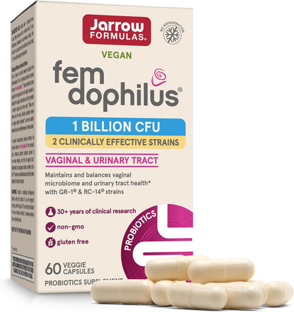 Jarrow FemDophilus women's probiotic supplement front label