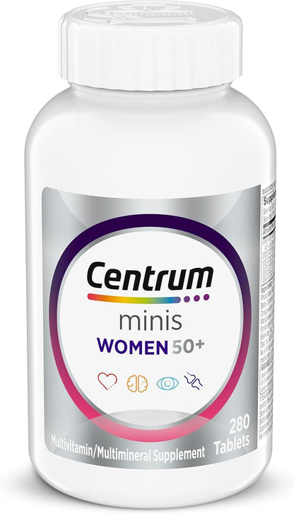 Centrum Minis Silver Women 50 plus multivitamin 280 tablets bottle