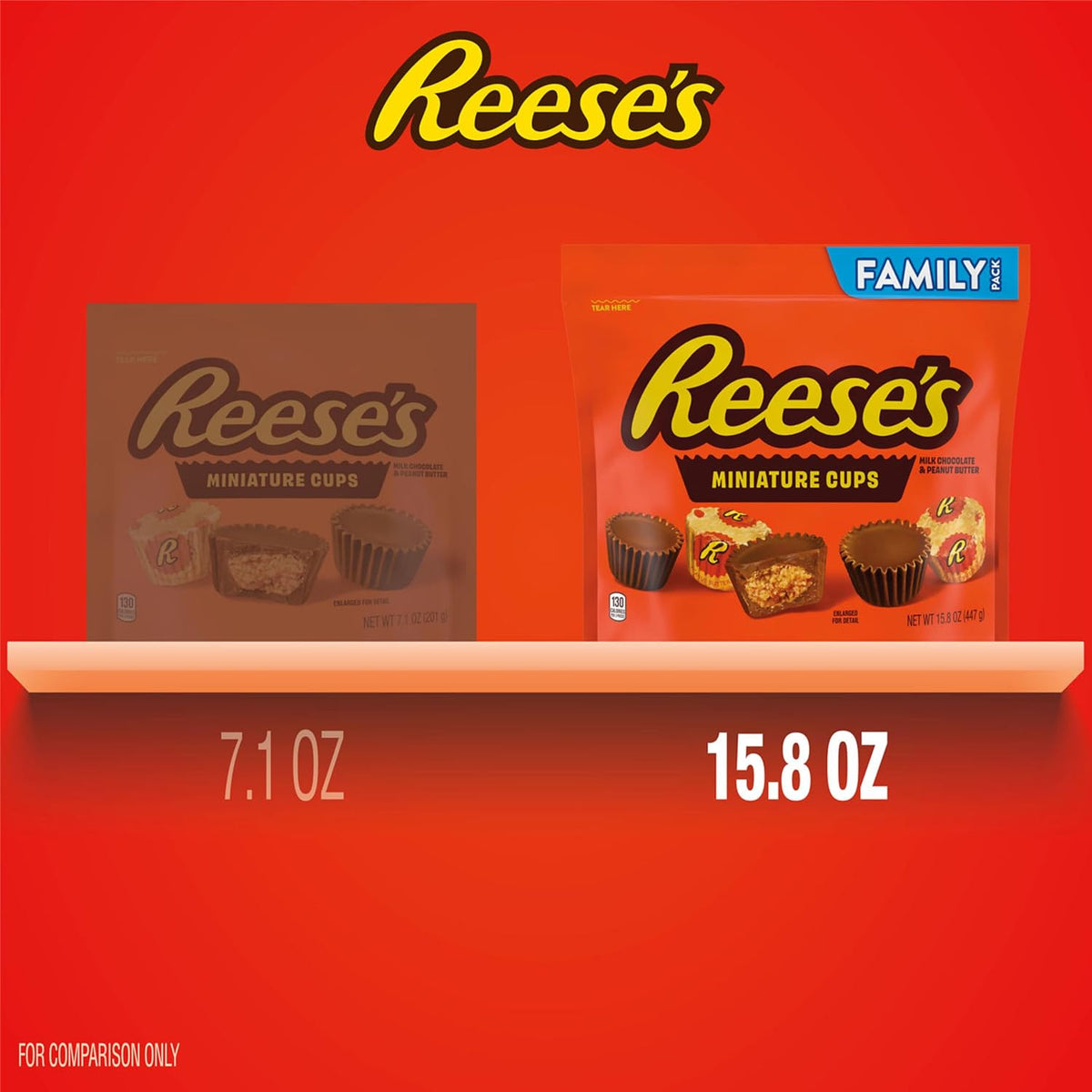 15.8 oz REESE'S chocolate candy variety pack