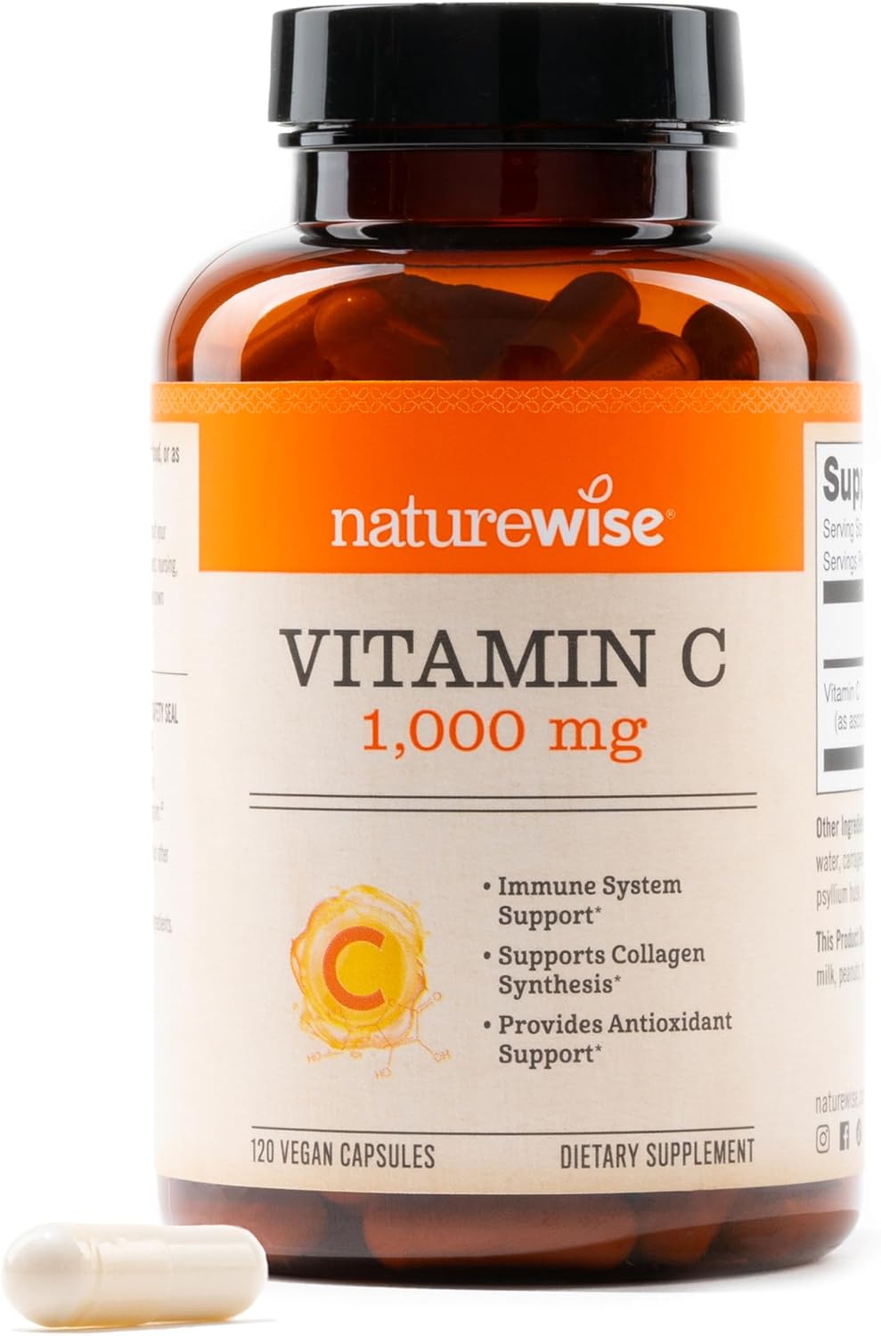 NatureWise extra strength vitamin C supplement bottle