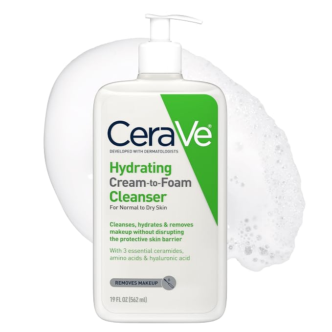 CeraVe Hydrating Cream To Foam Cleanser 19oz bottle