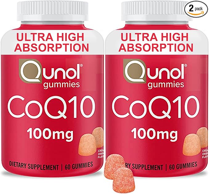 Qunol CoQ10 100mg gummy 120 count bottle