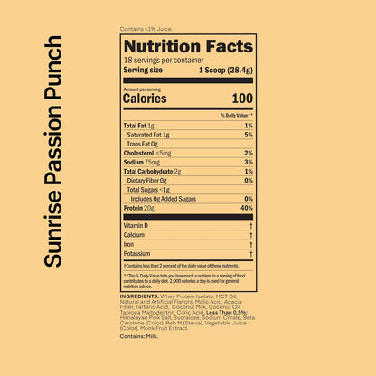 OATH NUTRITION 20g complete protein powder