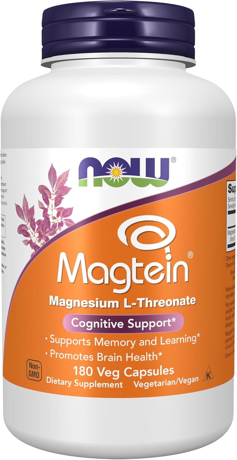 NOW Supplements Magtein patented magnesium capsules