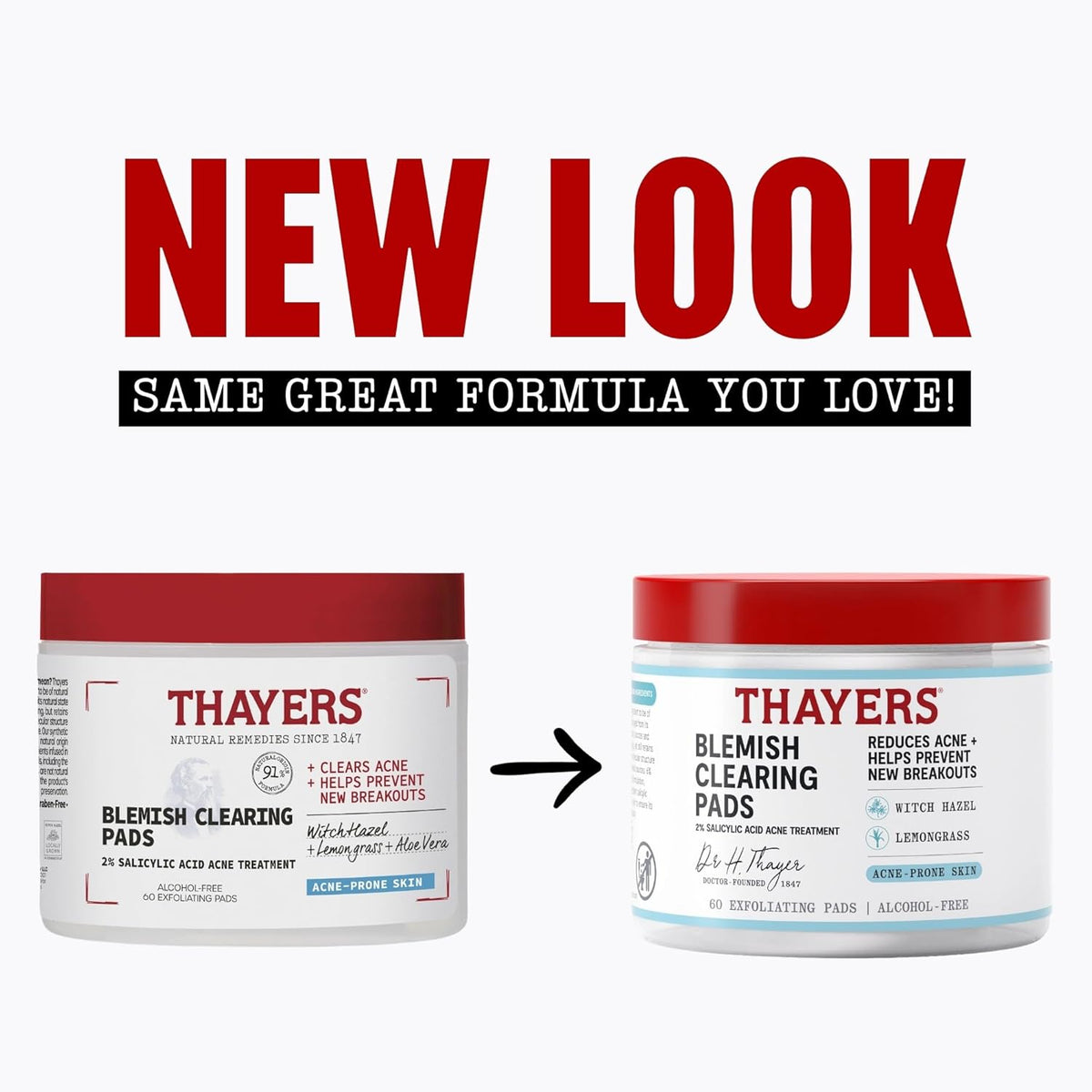 THAYERS acne pads with alcohol-free witch hazel