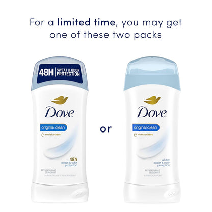 Dove invisible solid deodorant stick clean scent