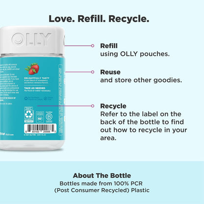 OLLY strawberry lemon verbena gummy supplement