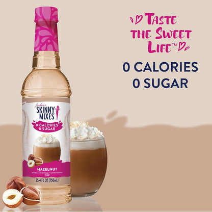 Sugar free hazelnut syrup for coffee, lattes, and baking