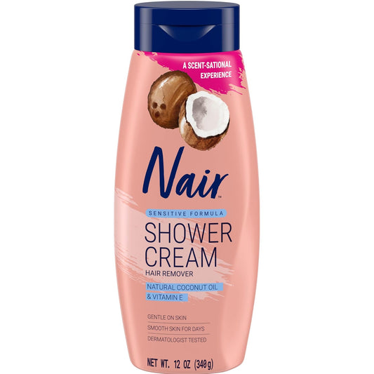 Nair Sensitive hair removal cream with coconut oil and vitamin E
