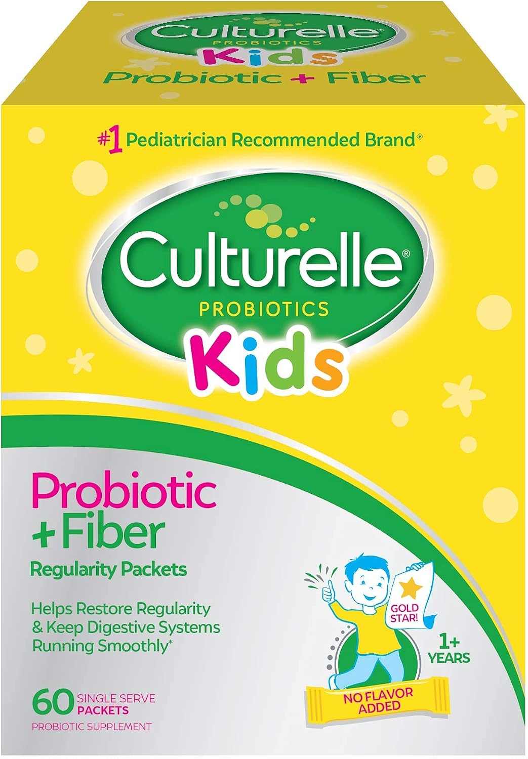 Culturelle Kids Probiotic + Fiber unflavored packets