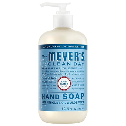 Mrs. Meyer’s Rain Water hand soap bottle