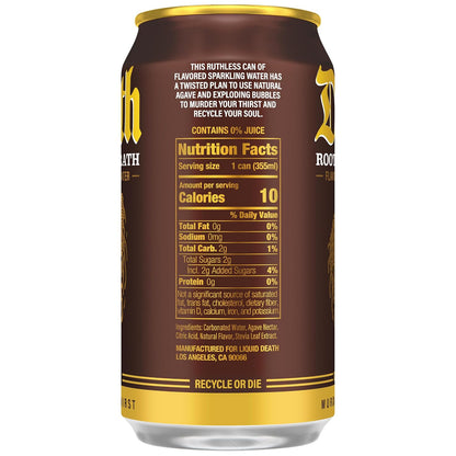 Liquid Death caffeine-free sparkling water cans