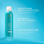 Lightweight Moroccanoil heat protectant for hair