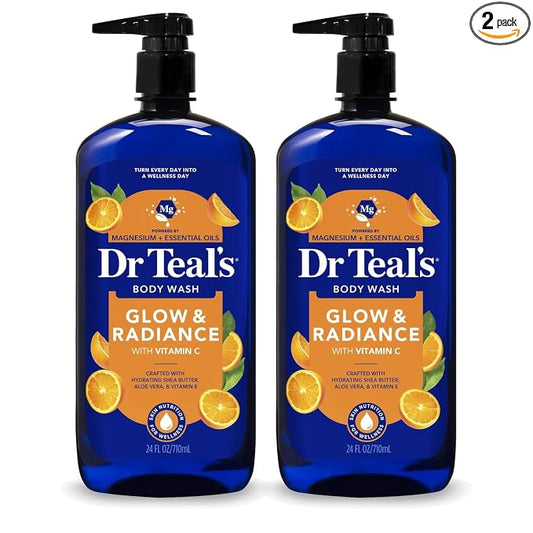 Dr Teal's Glow & Radiance body wash with vitamin C and citrus