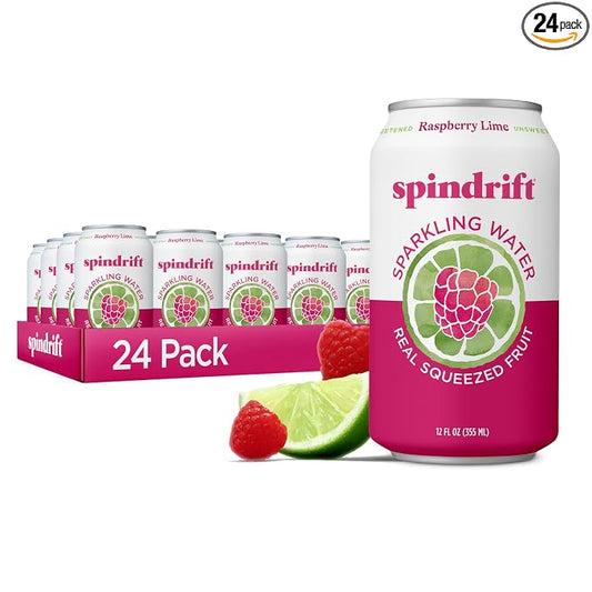 Spindrift Raspberry Lime sparkling water 24 pack