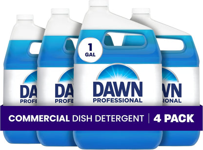 Dawn PRO Manual Pot and Pan Detergent, Dish Soap Liquid for Dishwashing by Hand, Bulk Concentrate for Commercial Use, 1 gal