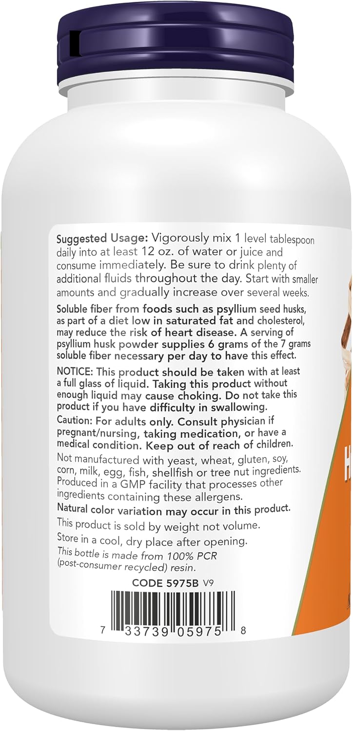 12 oz vegetarian vegan psyllium fiber powder