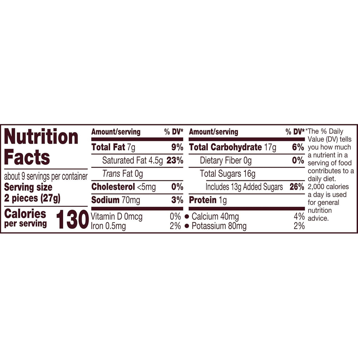 Snack size HERSHEY'S chocolate candy with salted caramel creme