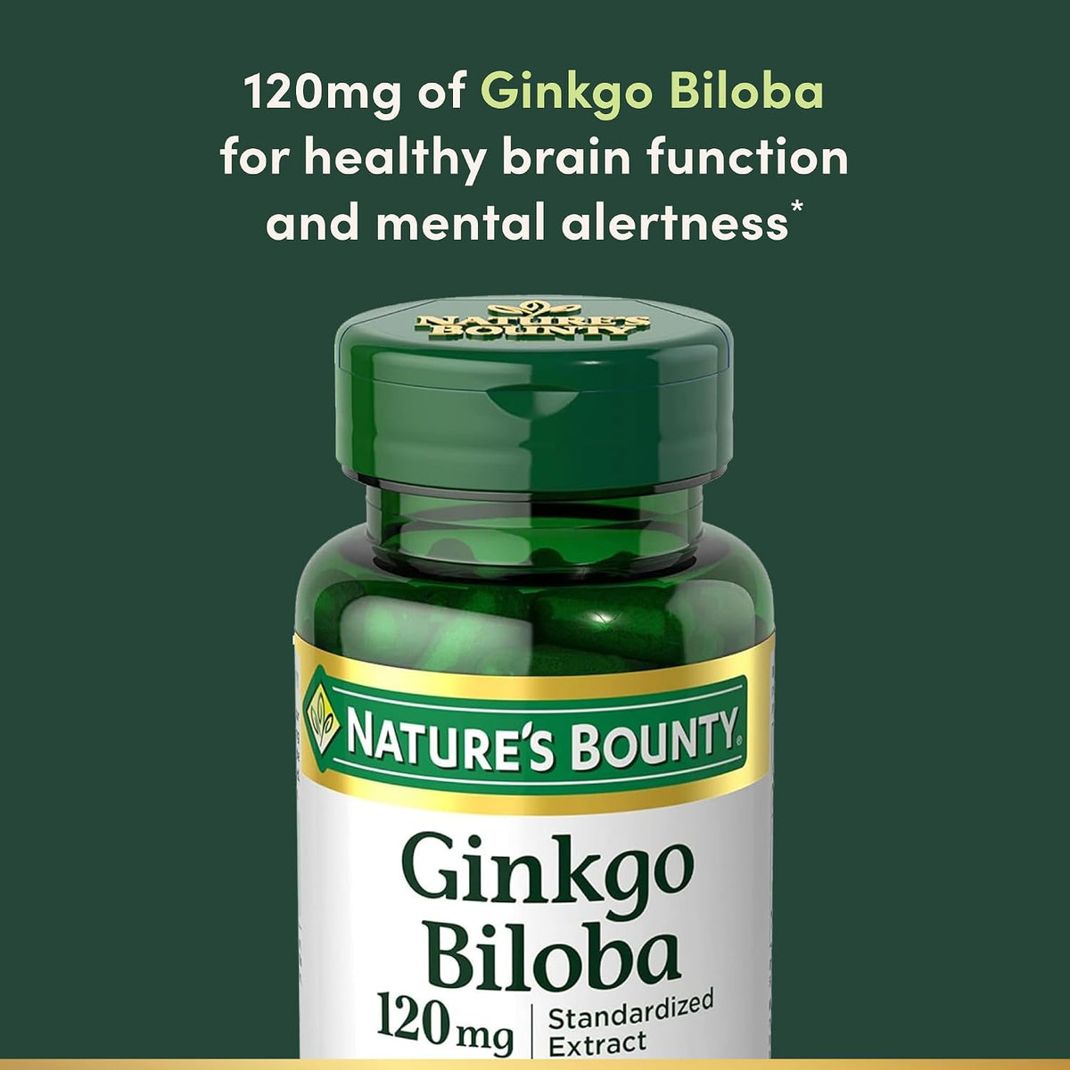 Nature's Bounty 100 count ginkgo biloba capsules