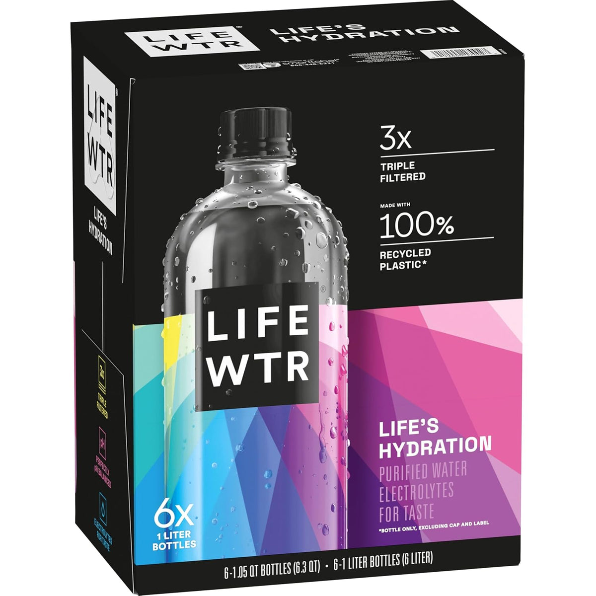 LIFEWTR premium purified water bottle with electrolytes