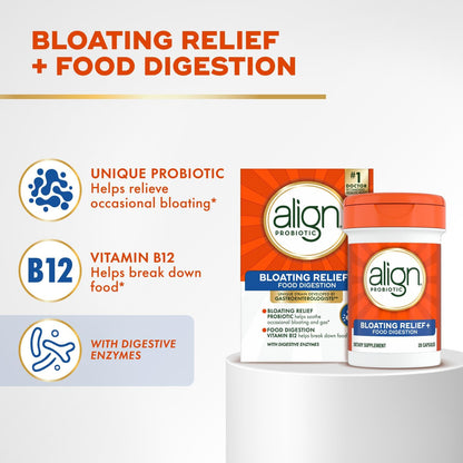 Align probiotic capsules with digestive health benefits