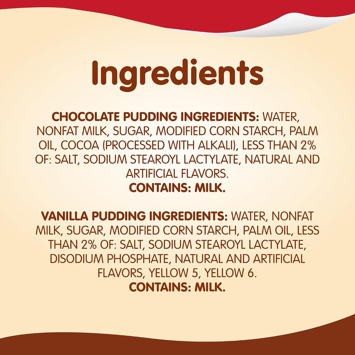 3.25 oz Snack Pack pudding cups for lunches