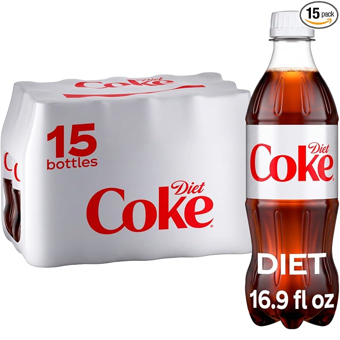 Diet Coke 16.9 fl oz soda bottles 15 pack