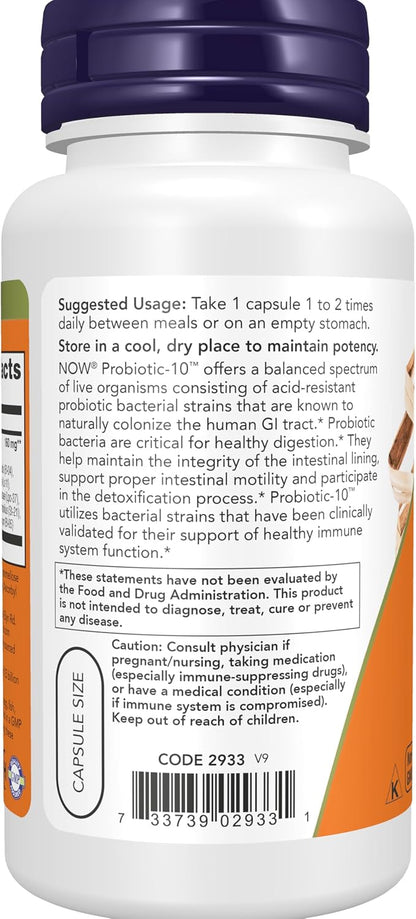 25 billion CFU probiotic veg caps by NOW
