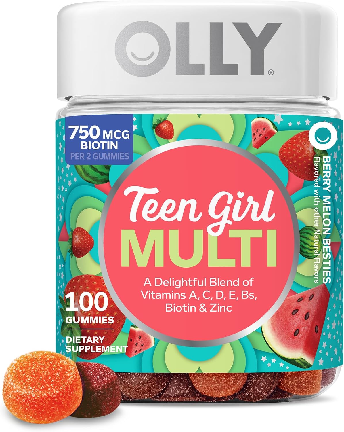OLLY teen girl multivitamin gummies for wellness
