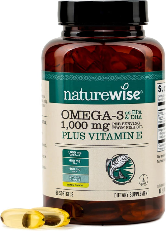 NatureWise extra-strength omega 3 softgels 60 count