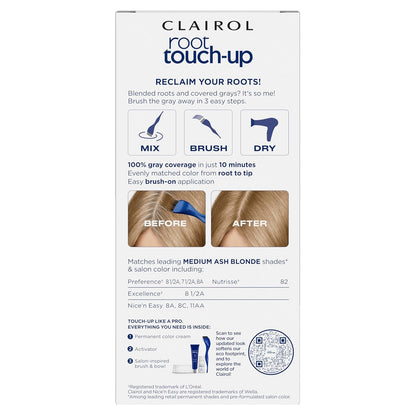 Medium Champagne Blonde root cover hair dye by Clairol