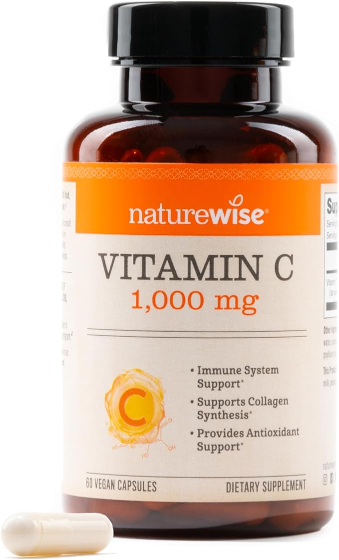 NatureWise Vitamin C 1000mg capsules bottle front