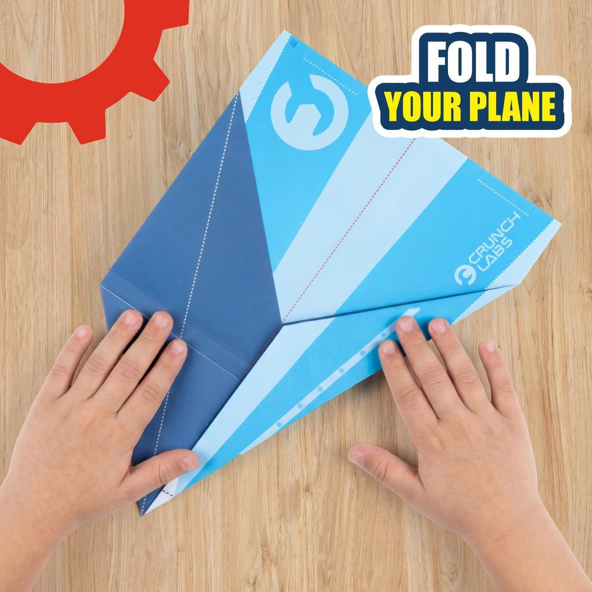 Turbo Trick plane kit with fold and launch challenge