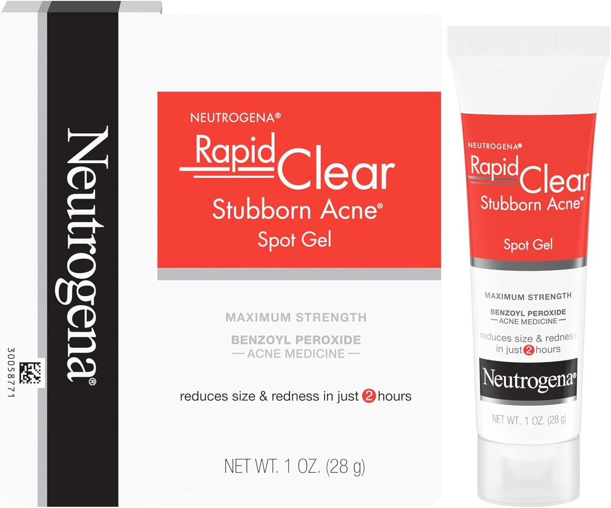 Neutrogena acne spot treatment gel with 10% benzoyl peroxide