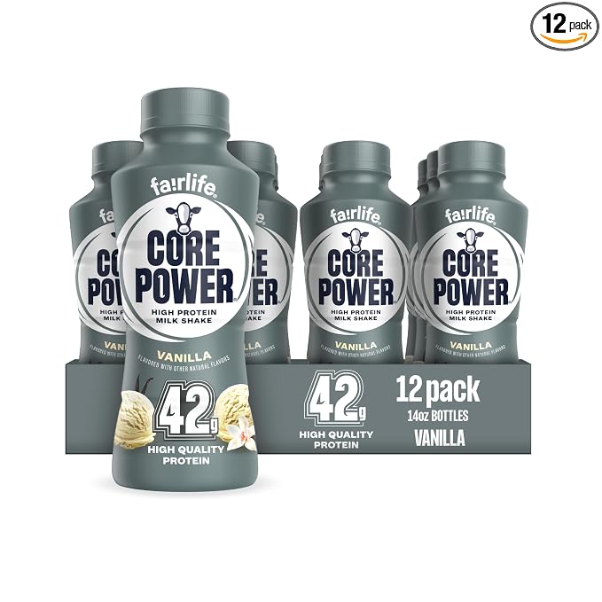 Core Power Fairlife Elite vanilla 42g protein shake 12 pack