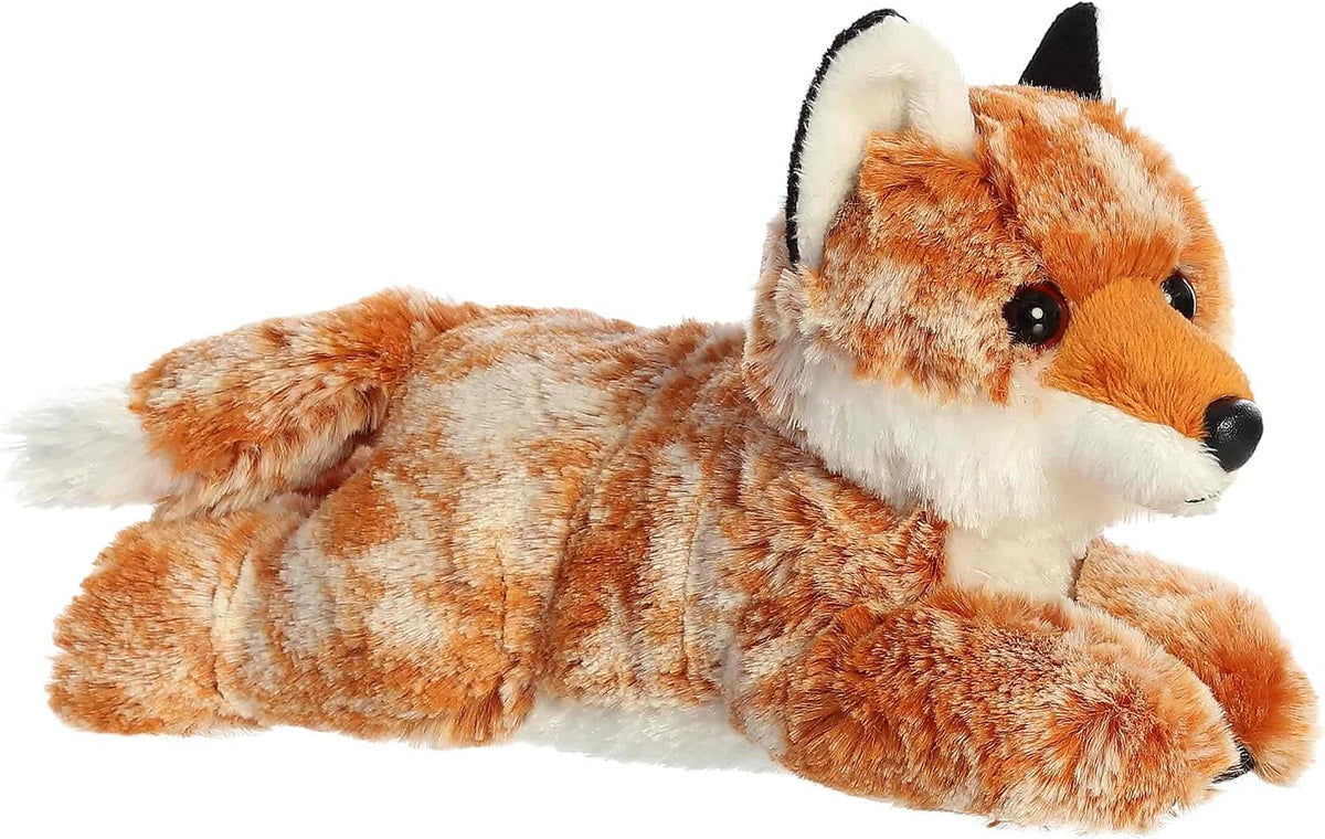 Autumn Fox plush with vibrant orange fur and black-tipped ears