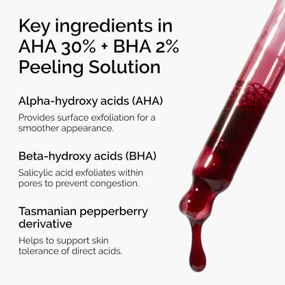 AHA BHA advanced peeling solution skincare treatment