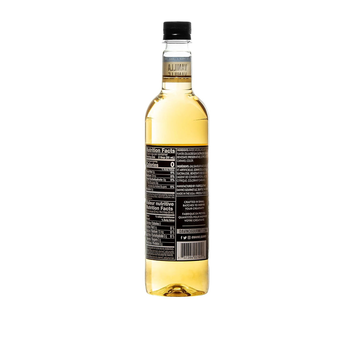 DaVinci Gourmet vanilla syrup for coffee and tea