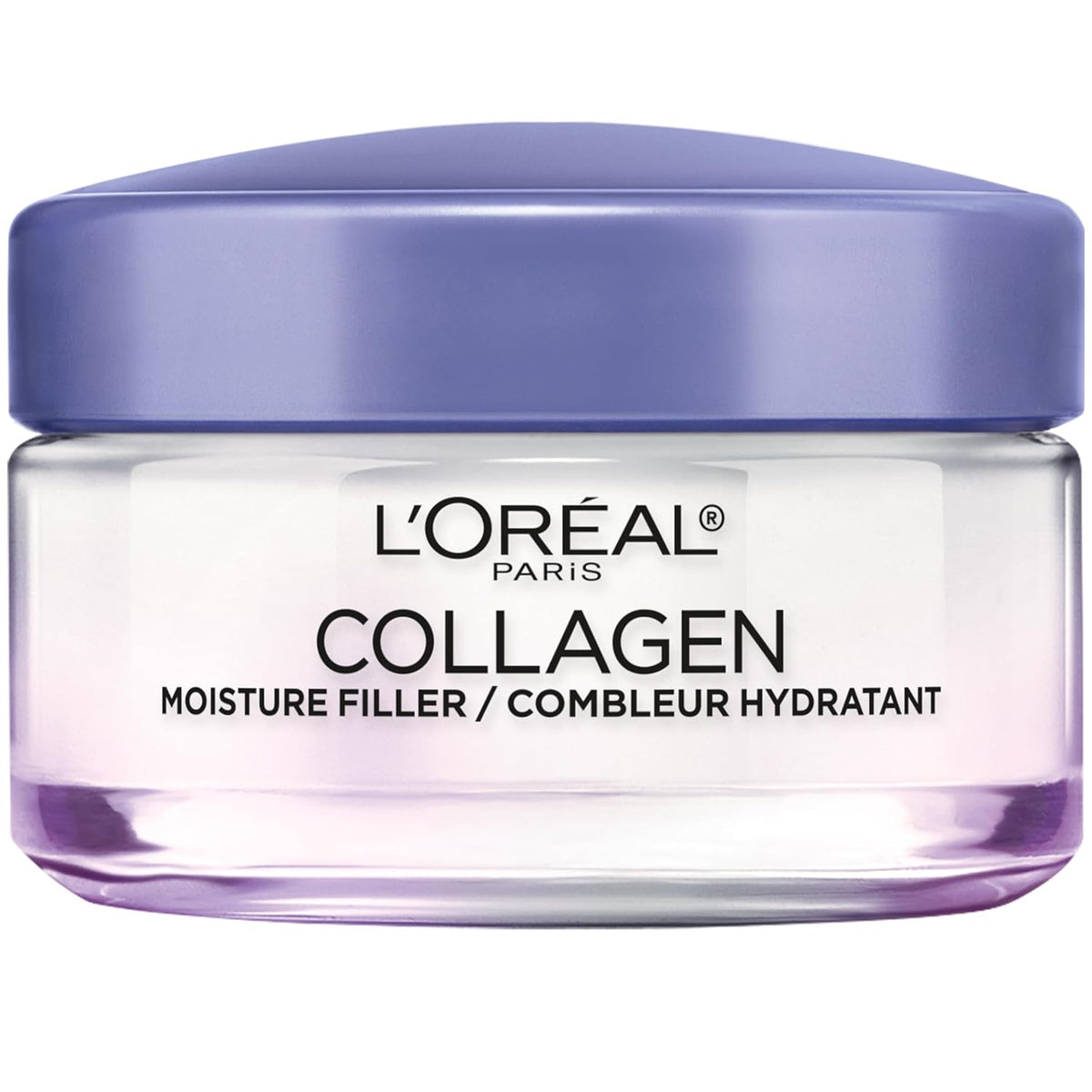 L’Oreal Paris anti aging collagen face cream jar