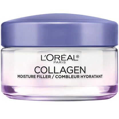 L’Oreal Paris anti aging collagen face cream jar