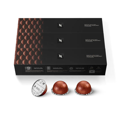 Roasted Hazelnut Nespresso Vertuo flavored coffee pods
