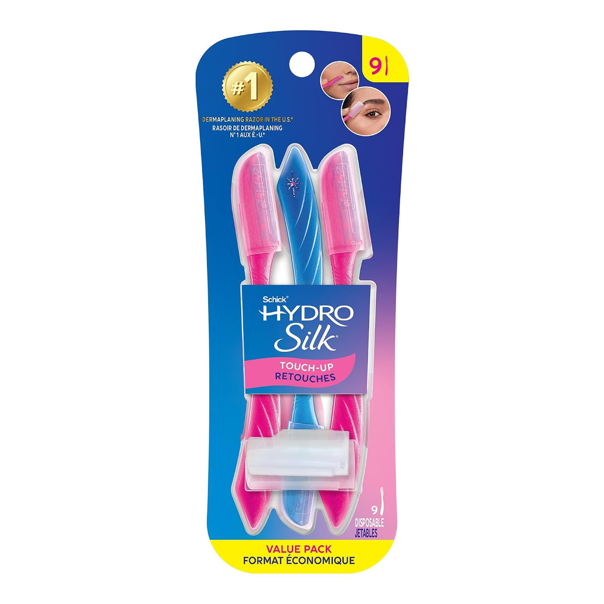 Women's face dermaplane razor for brows and peach fuzz