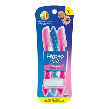 Schick Hydro Silk Touch-Up dermaplane razors 9 count
