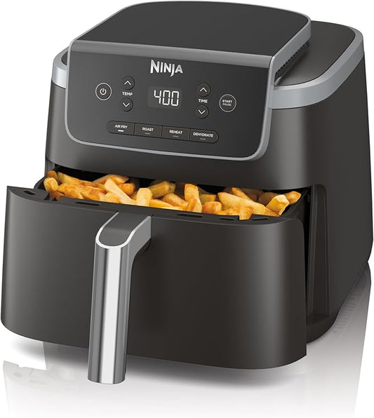 Ninja 5-quart grey air fryer pro front view