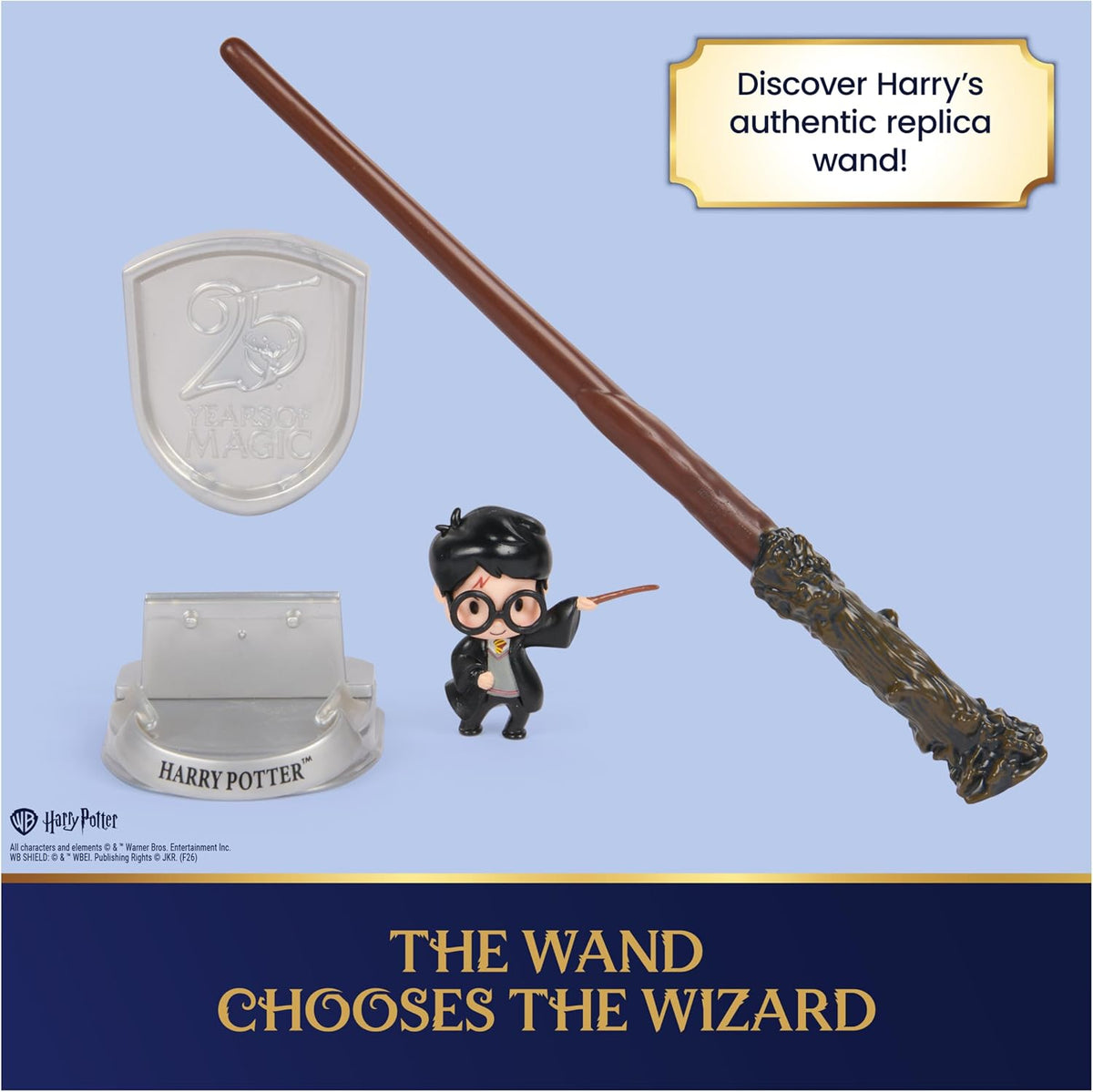 Harry Potter wand set with 2-inch mini figure