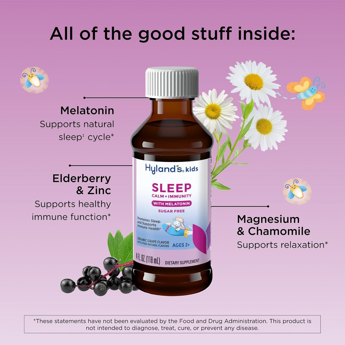 Kids sleep and immune support supplement ages 2 plus